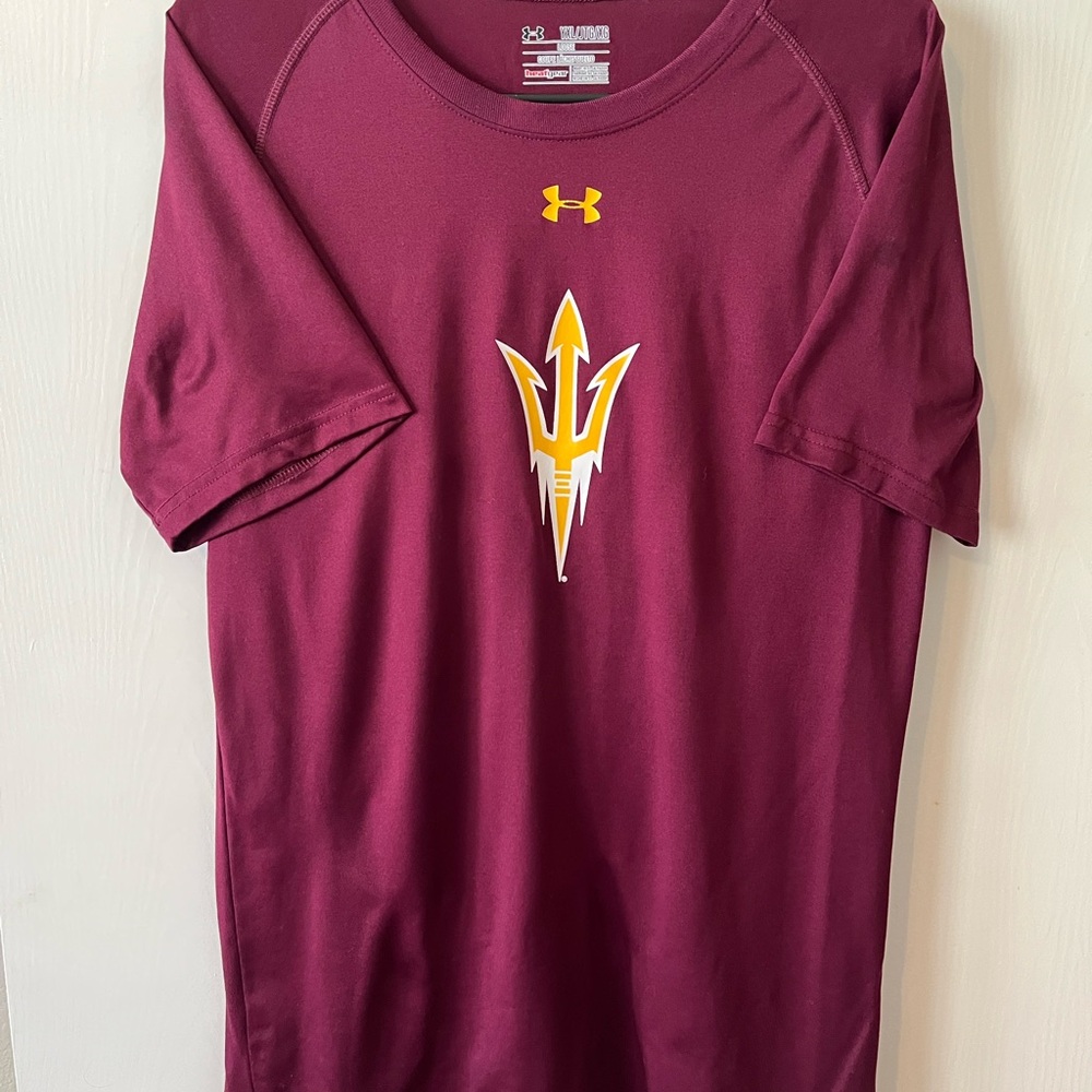 Under Armour ASU Arizona State University YXL Dry-fit Tshirt